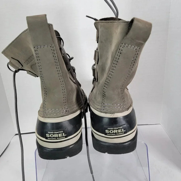 Sorel Caribou Womens 6 Gray Winter Snow Boots Waterproof Insulated Warm Gorpcore - Picture 9 of 12